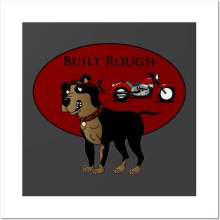 Built Rough, Motto Doggo, Biker, Gift For Dad, Dog Lover, Dog Dad, Pun Posters and Art